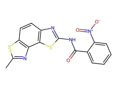 N-(7-methyl-[1,3]thiazolo[5,4-e][1,3]benzothiazol-2-yl)-2-nitrobenzamide structure
