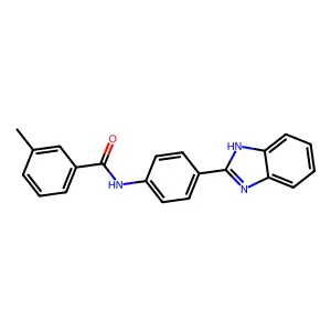N-[4-(1H-benzimidazol-2-yl)phenyl]-3-methylbenzamide structure