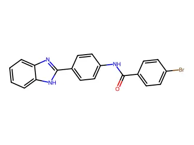 N-(4-(1H-benzo[d]imidazol-2-yl)phenyl)-4-bromobenzamide structure