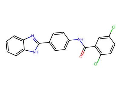 N-[4-(1H-benzimidazol-2-yl)phenyl]-2,5-dichlorobenzamide structure