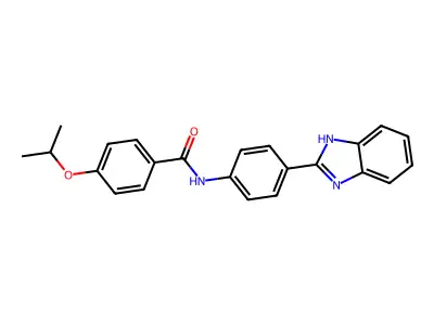 N-(4-(1H-benzo[d]imidazol-2-yl)phenyl)-4-isopropoxybenzamide structure