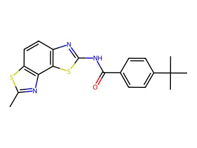 4-tert-butyl-N-(7-methyl-[1,3]thiazolo[5,4-e][1,3]benzothiazol-2-yl)benzamide structure