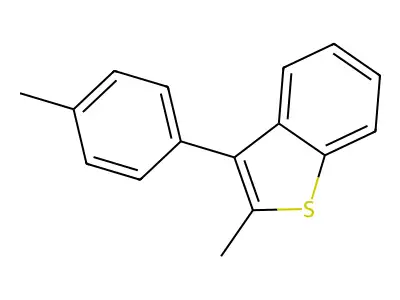 2-Methyl-3-(4-methylphenyl)benzothiophene structure