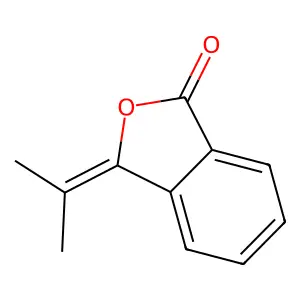Isopropylidenephthalide structure