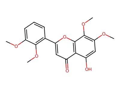5-Hydroxy-2',3',7,8-tetramethoxyflavone structure