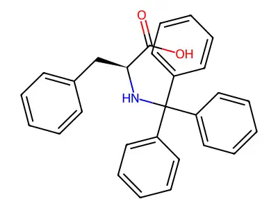 3-phenyl-2-(tritylamino)propanoic Acid structure