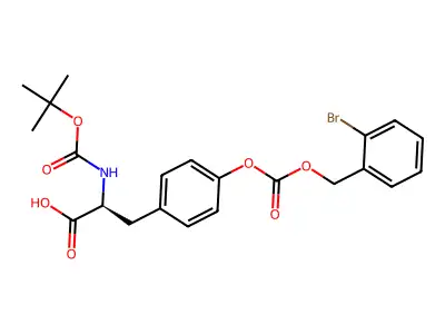 Boc-D-Tyr(2-Br-Z)-OH structure