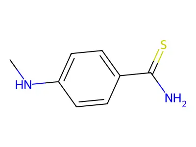 4-(Methylamino)benzenecarbothioamide structure