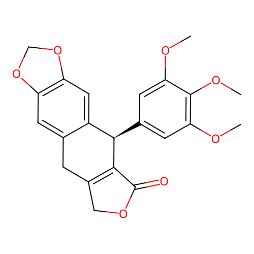 beta-Apopicropodophyllin structure