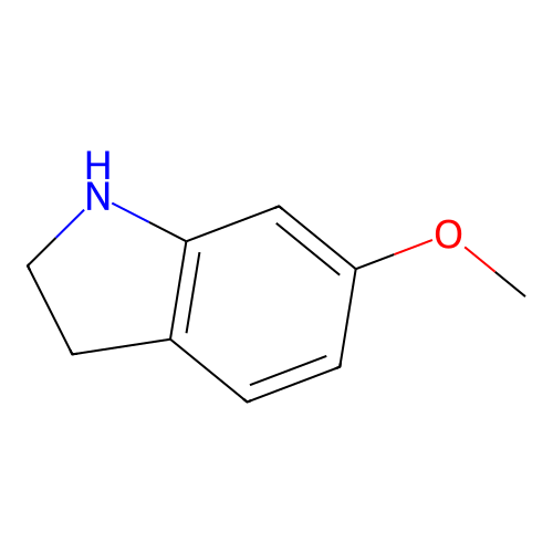 6-methoxy-2,3-dihydro-1H-indole structure