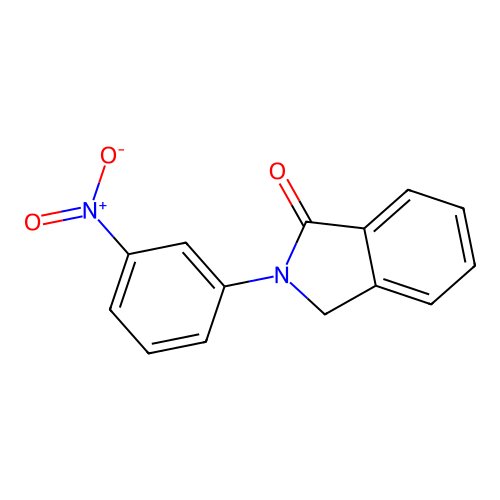 2-(3-nitrophenyl)-2,3-dihydro-1H-isoindol-1-one structure