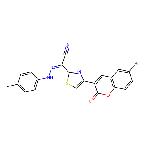 C21H13BrN4O2S structure
