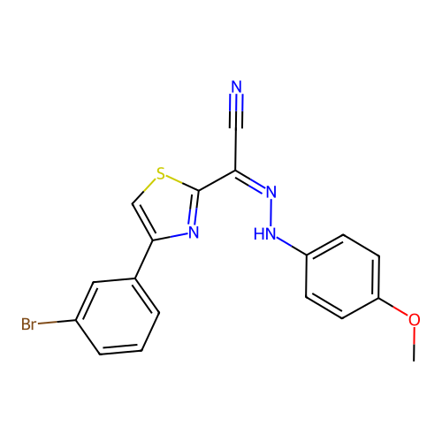 C18H13BrN4OS structure