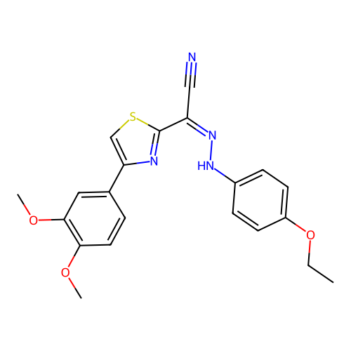C21H20N4O3S structure