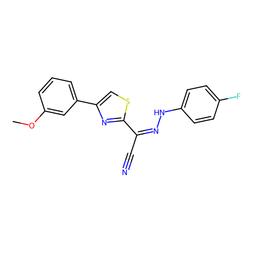 C18H13FN4OS structure