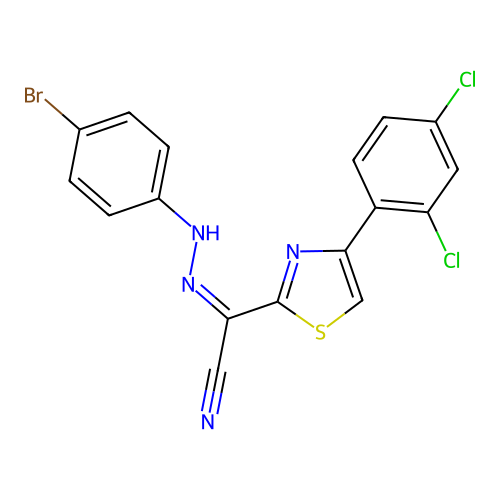 C17H9BrCl2N4S structure