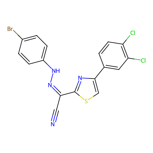 C17H9BrCl2N4S structure
