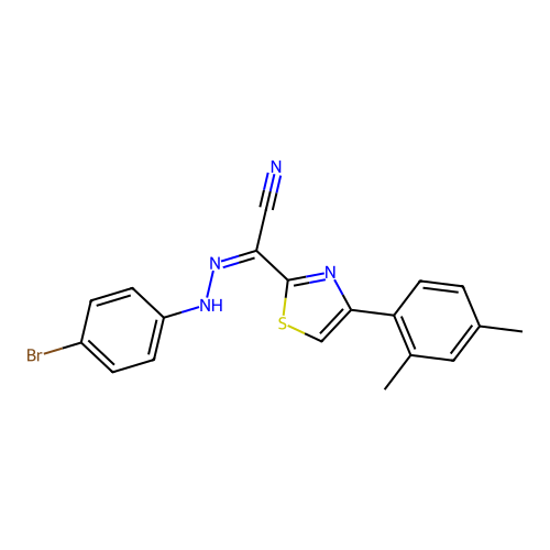 C19H15BrN4S structure