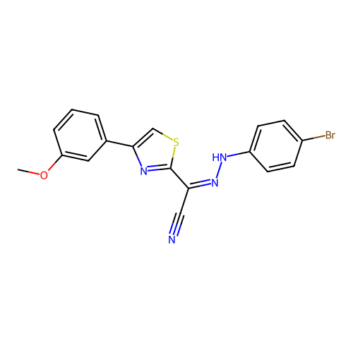 C18H13BrN4OS structure