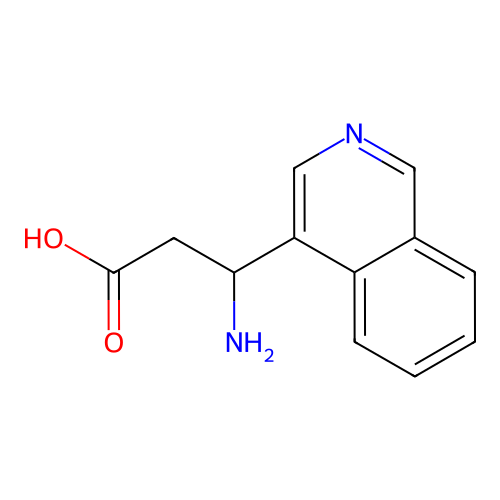 3-Amino-3-isoquinolin-4-ylpropanoic acid structure