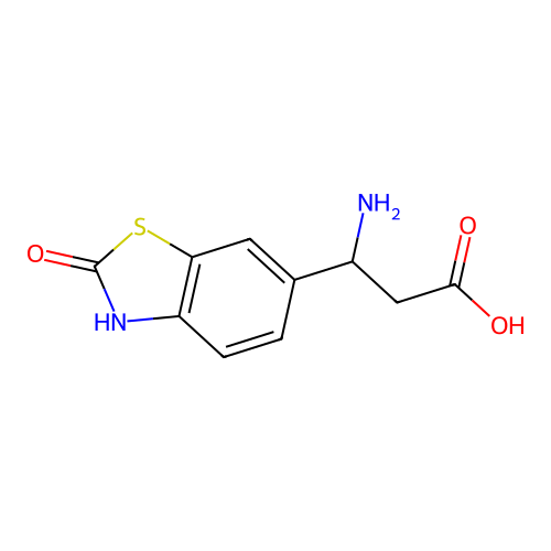 3-amino-3-(2-oxo-3H-1,3-benzothiazol-6-yl)propanoic acid structure