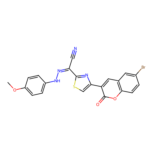 C21H13BrN4O3S structure