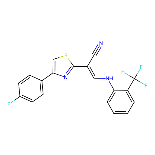 C19H11F4N3S structure
