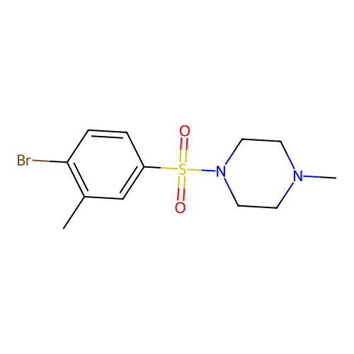 1-[(4-Bromo-3-methylphenyl)sulfonyl]-4-methylpiperazine structure