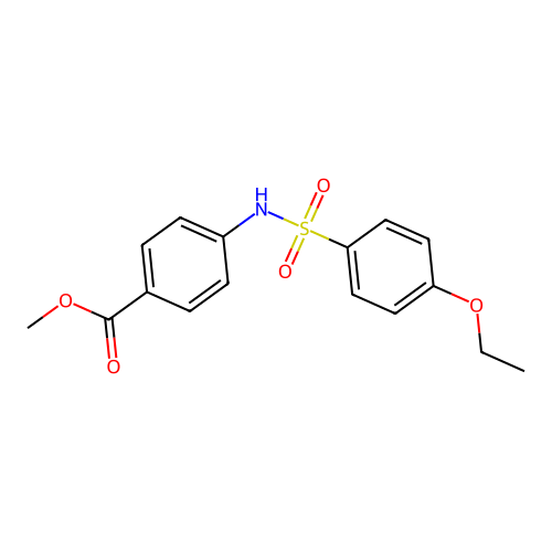 Methyl 4-[(4-ethoxyphenyl)sulfonylamino]benzoate structure