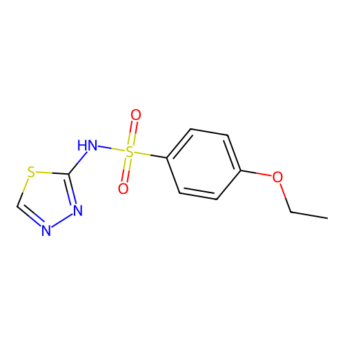 4-ethoxy-N-(1,3,4-thiadiazol-2-yl)benzenesulfonamide structure