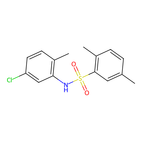 N-(5-chloro-2-methylphenyl)-2,5-dimethylbenzenesulfonamide structure