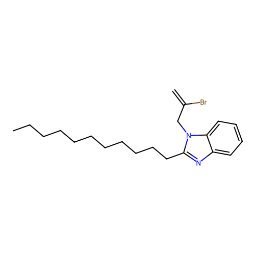 1-(2-Bromoprop-2-enyl)-2-undecylbenzimidazole structure