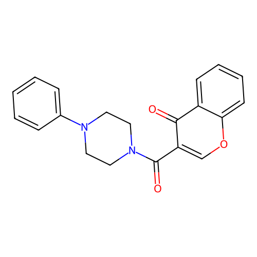 3-(4-Phenylpiperazine-1-carbonyl)chromen-4-one structure