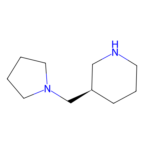 (r)-3-Pyrrolidin-1-ylmethyl-piperidine structure
