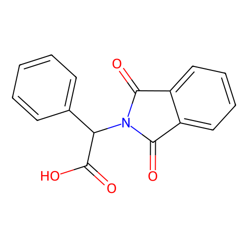 (1,3-dioxo-1,3-dihydro-2H-isoindol-2-yl)(phenyl)acetic acid structure