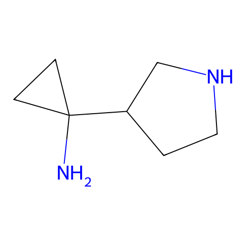 1-(Pyrrolidin-3-yl)cyclopropanamine structure