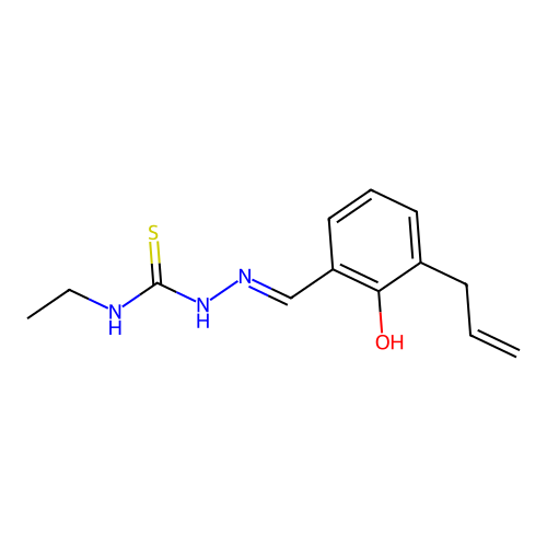 1-Ethyl-3-[(2-hydroxy-3-prop-2-enylphenyl)methylideneamino]thiourea structure