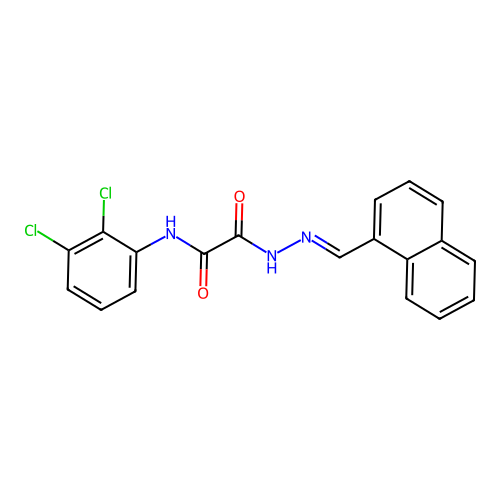 N-(2,3-Dichlorophenyl)-2-(2-(1-naphthylmethylene)hydrazino)-2-oxoacetamide structure