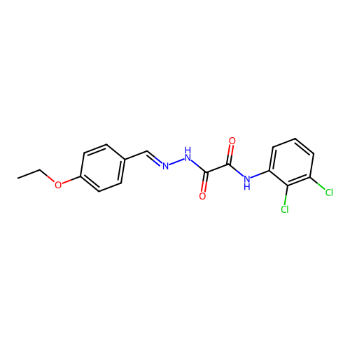 N-(2,3-Dichlorophenyl)-2-(2-(4-ethoxybenzylidene)hydrazino)-2-oxoacetamide structure