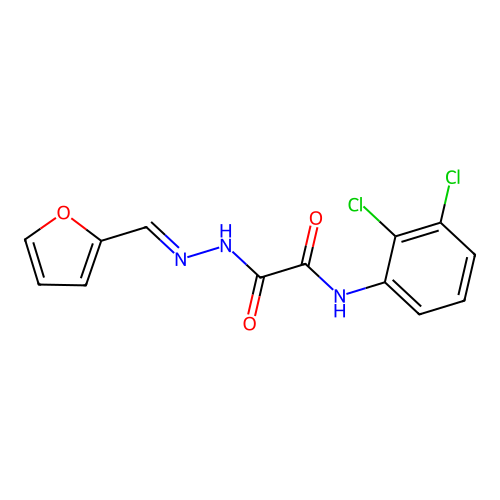 N-(2,3-Dichlorophenyl)-2-(2-(2-furylmethylene)hydrazino)-2-oxoacetamide structure