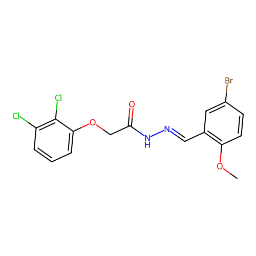 N'-(5-Bromo-2-methoxybenzylidene)-2-(2,3-dichlorophenoxy)acetohydrazide structure