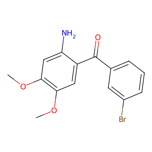 (2-Amino-4,5-dimethoxy-phenyl)-(3-bromo-phenyl)-methanone structure