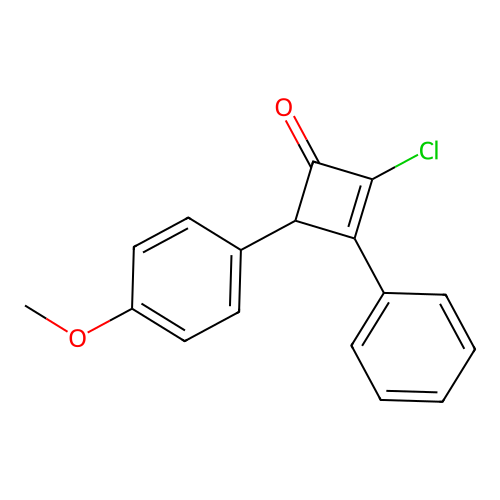 2-Chloro-4-(4-methoxyphenyl)-3-phenyl-2-cyclobuten-1-one structure
