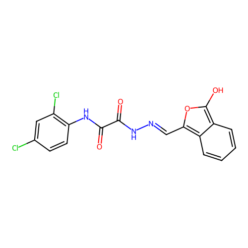 C17H11Cl2N3O4 structure
