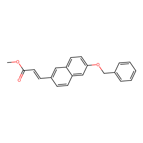 methyl (E)-3-[6-(benzyloxy)-2-naphthyl]-2-propenoate structure