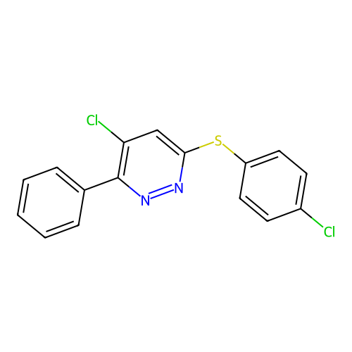 4-Chloro-6-[(4-chlorophenyl)sulfanyl]-3-phenylpyridazine structure