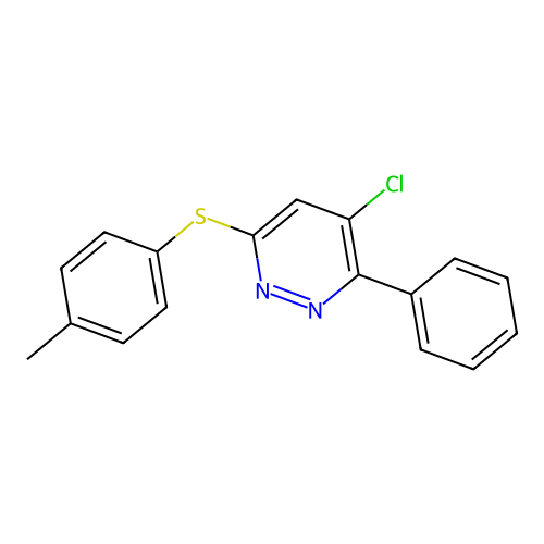 4-Chloro-6-[(4-methylphenyl)sulfanyl]-3-phenylpyridazine structure