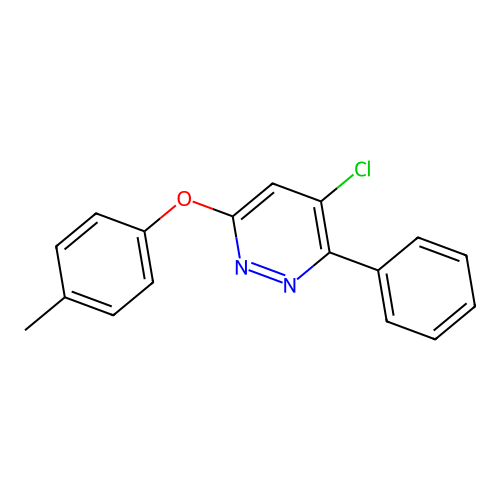 4-Chloro-6-(4-methylphenoxy)-3-phenylpyridazine structure