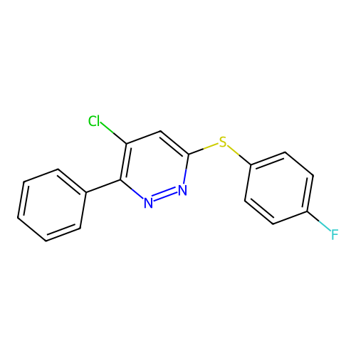 4-Chloro-6-[(4-fluorophenyl)sulfanyl]-3-phenylpyridazine structure