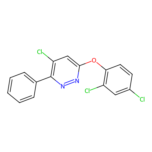 4-Chloro-6-(2,4-dichlorophenoxy)-3-phenylpyridazine structure
